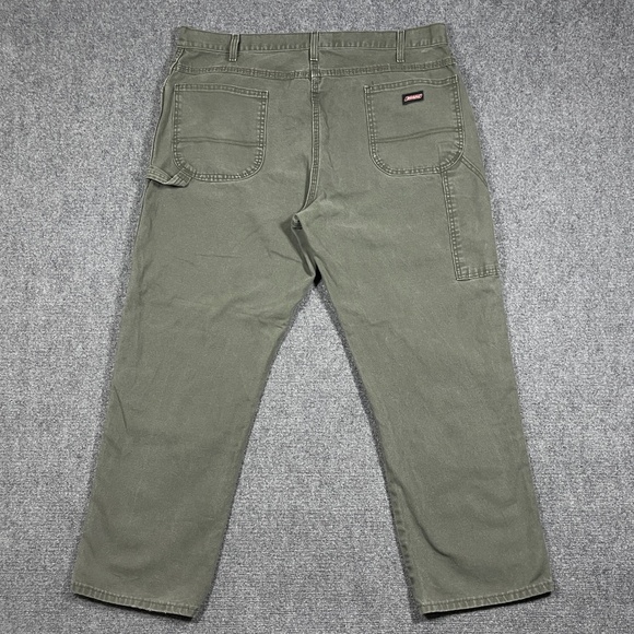 Dickies Relaxed Fit Duck Carpenter Pants Moss Green 42x32 0575 - Picture 1 of 9